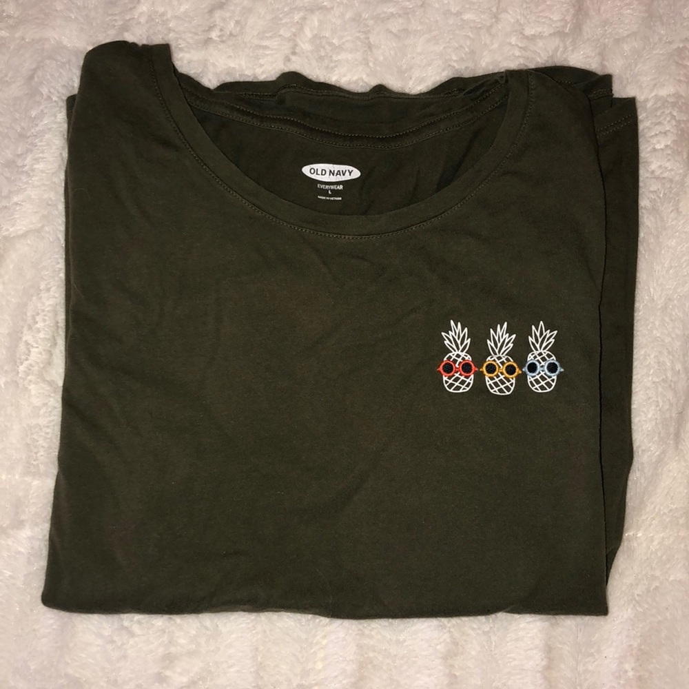 Cute pineapple boyfriend tee